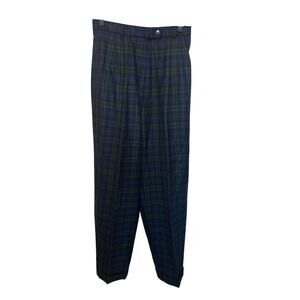 ⭐️ Women’s Talbots Vintage Plaid 100% Wool Dress Pants Classic Acadamia Size 8